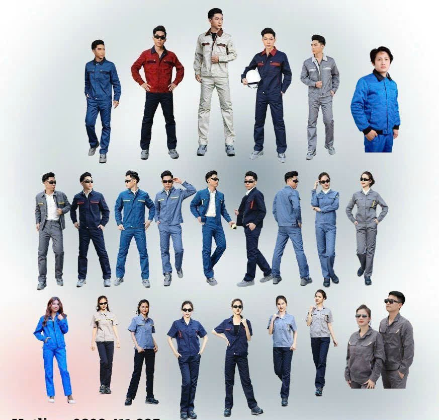 Quần áo bảo hộ Kaki may theo yêu cầu